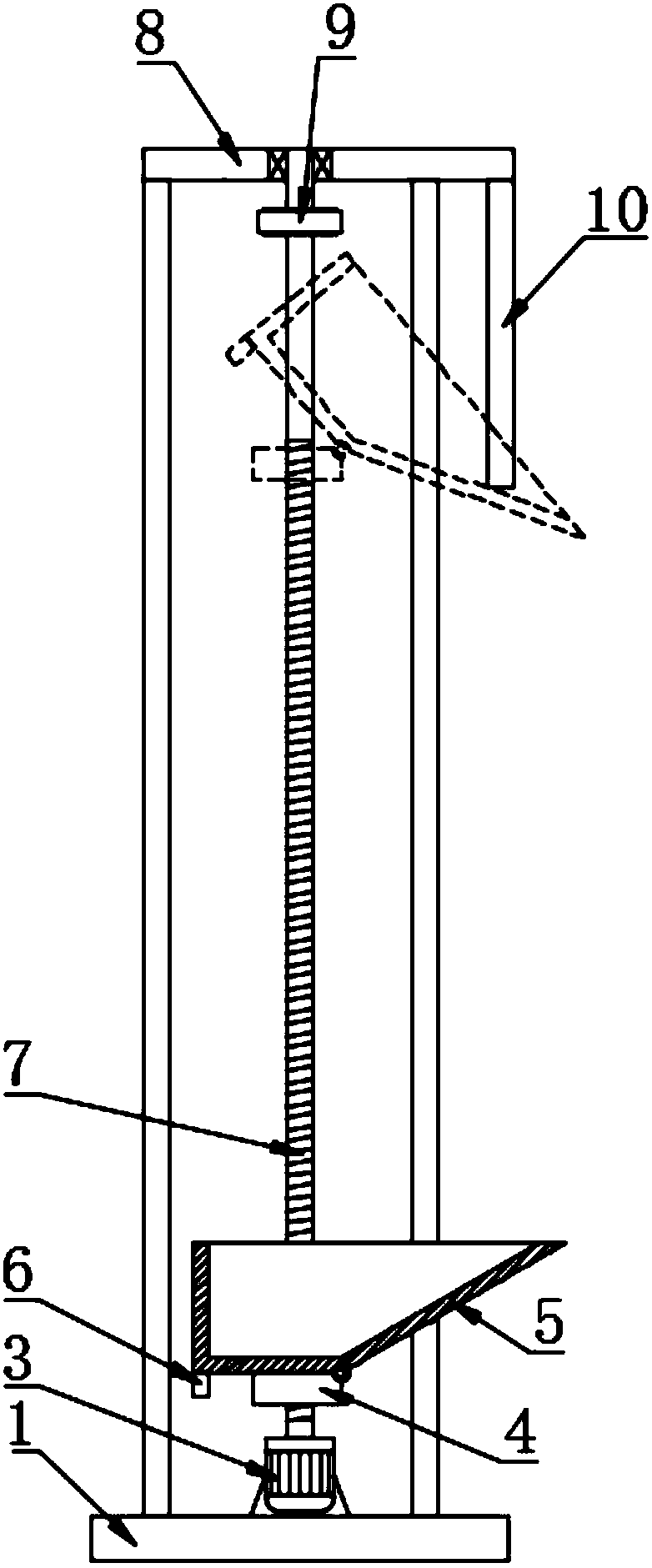 Sand screening device with raw material lifting function for municipal construction