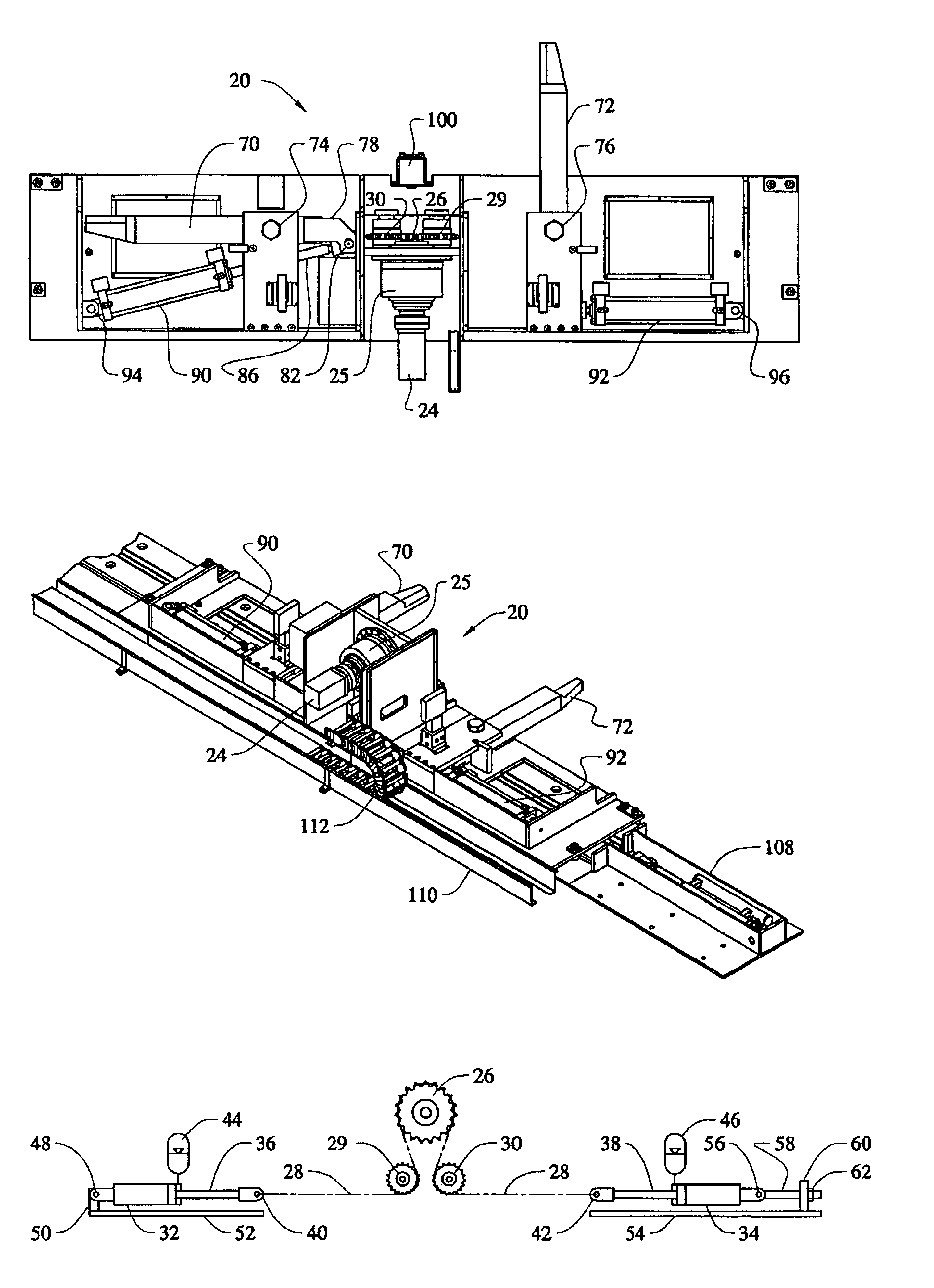 Indexer with self-powered carriage