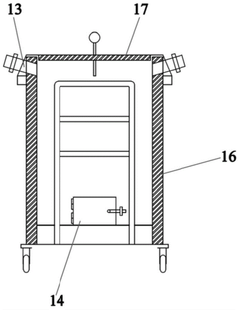 Device for smokeless carbonizing treatment on crop straws