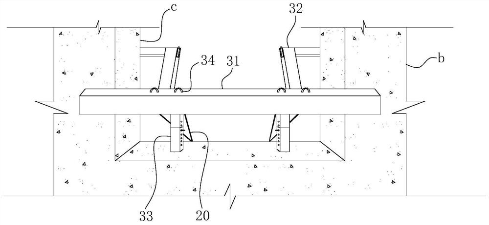 Fabricated building cantilever discharging platform and construction method thereof