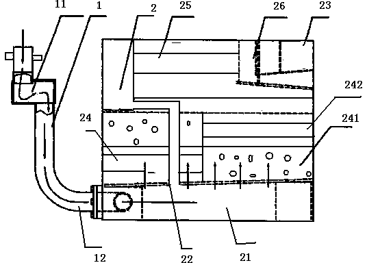 Environment-friendly automobile tail gas absorption device