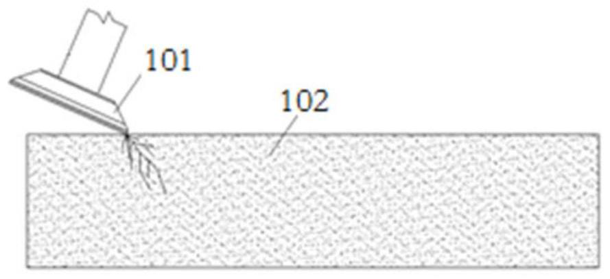 Rock breaking method, rock breaking device and tunneling device