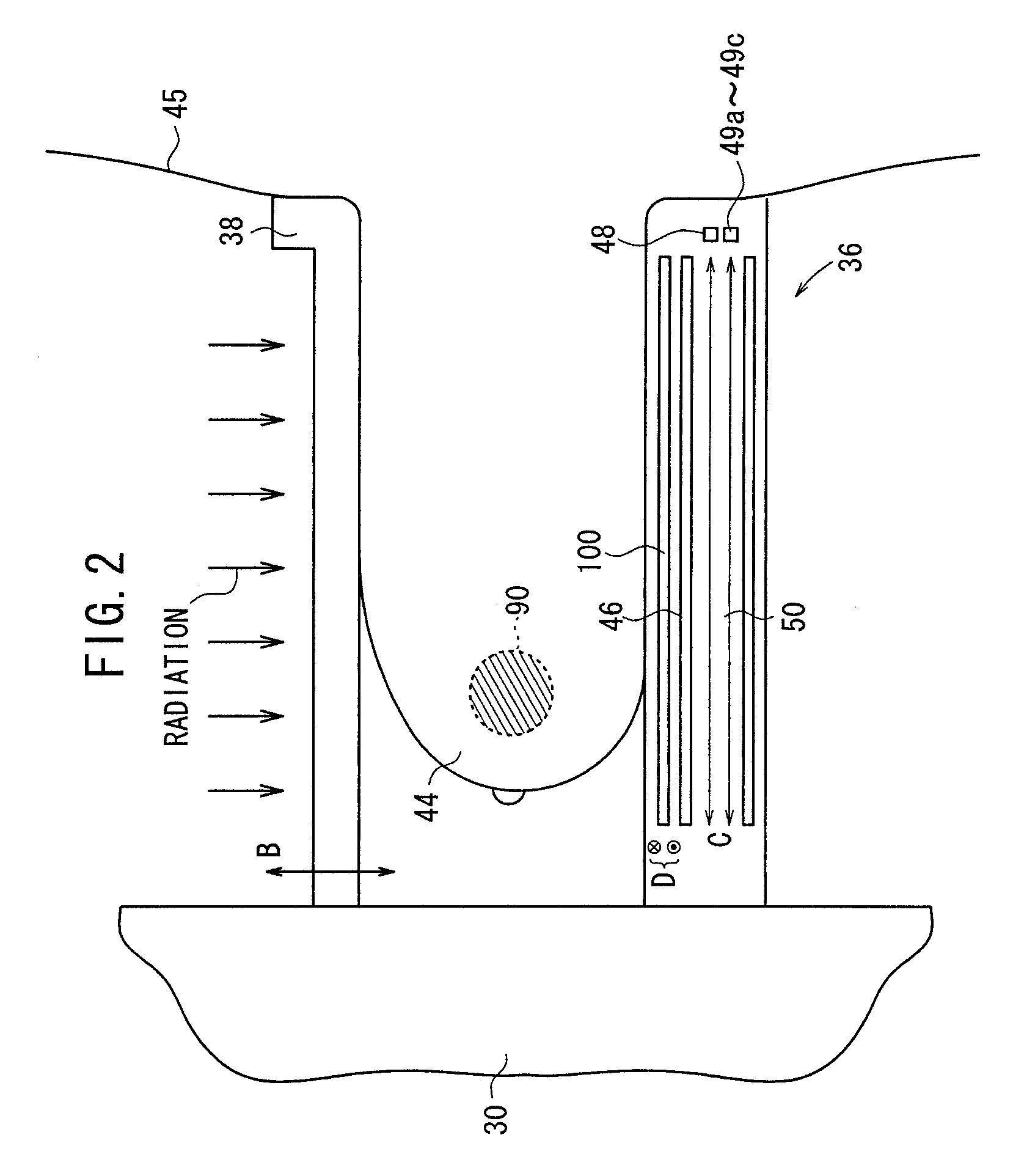 Radiation image capturing apparatus and grid moving device