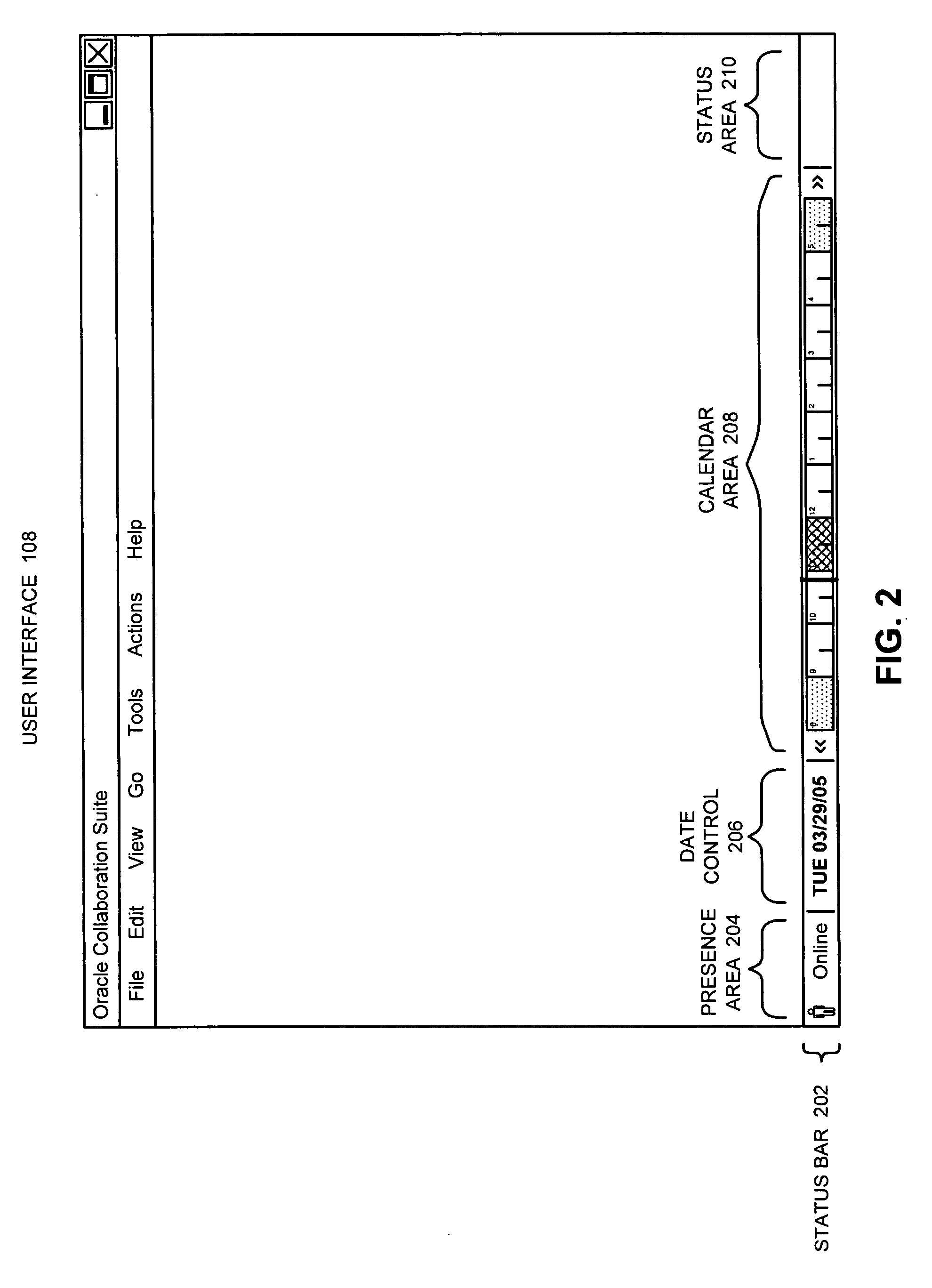 Method and an apparatus for displaying calendar information to a user