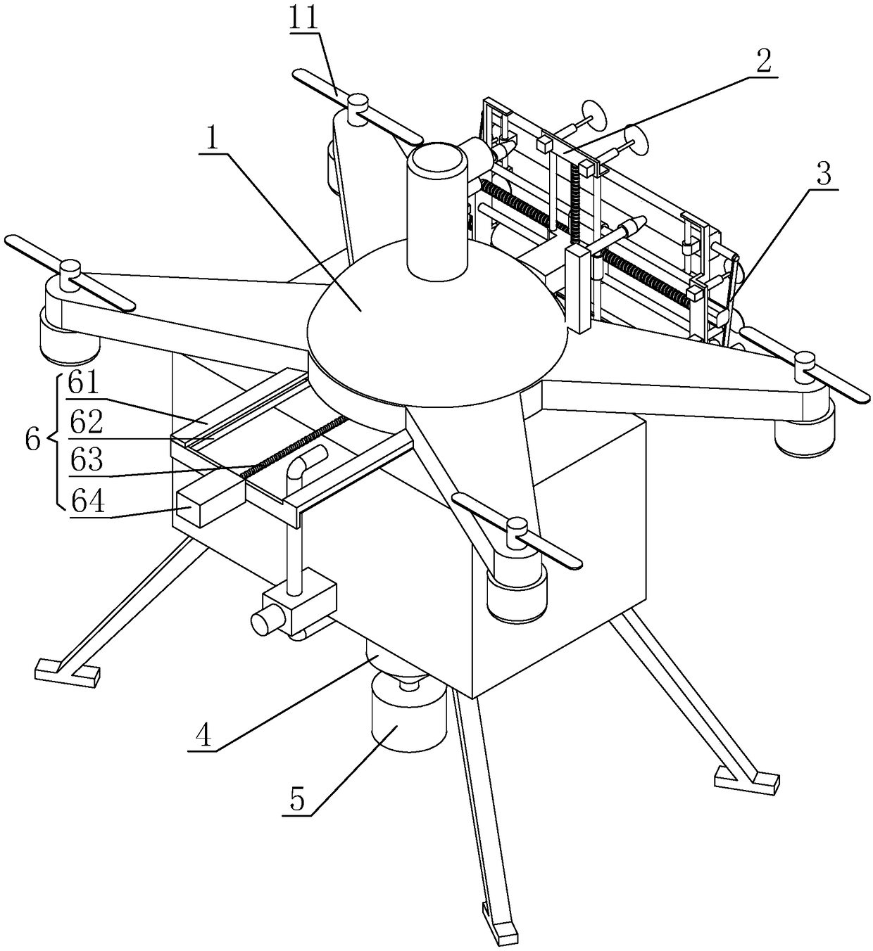 High-altitude cleaning unmanned aerial vehicle and method for high-altitude cleaning of building by high-altitude cleaning unmanned aerial vehicle