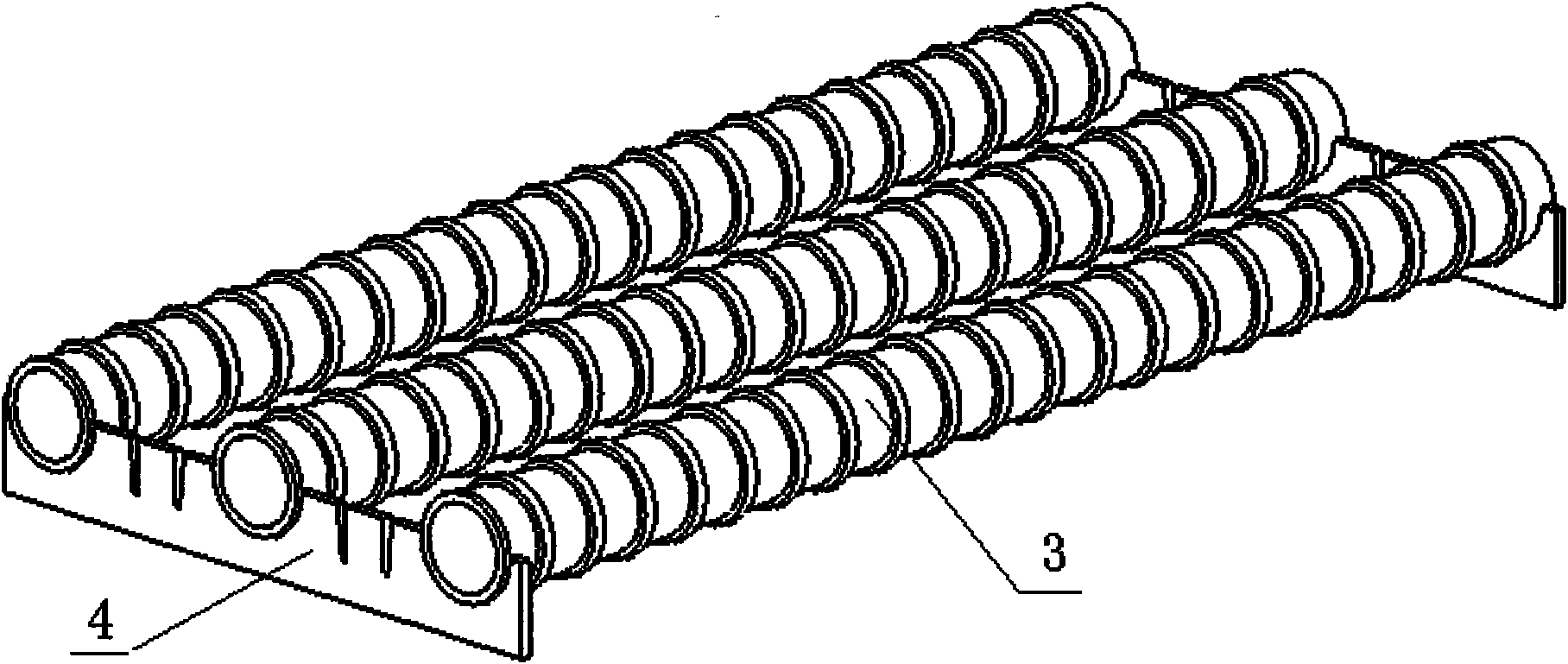 Manufacturing method of steel-rolling cooling bed roller-oriented support platform
