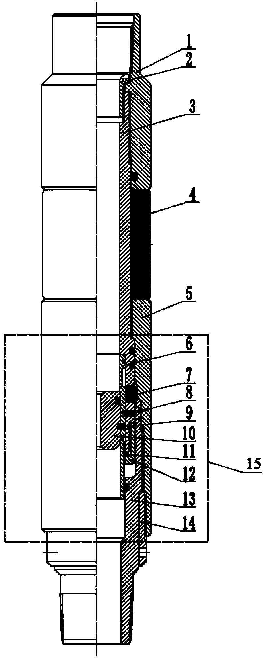 Compressed packer based double-sliding-sleeve type set locking mechanism