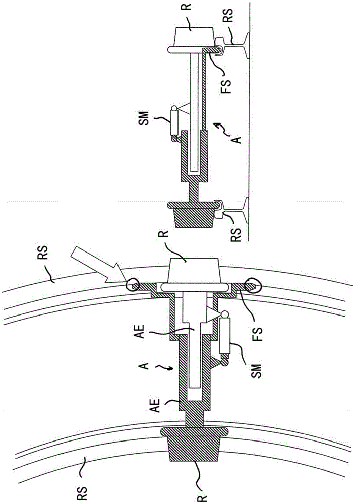 Forcibly spread frame for a rail vehicle and rail vehicle with such a frame