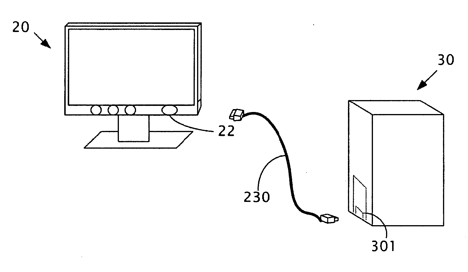 Display, computer system and method for controlling a computer to fall asleep