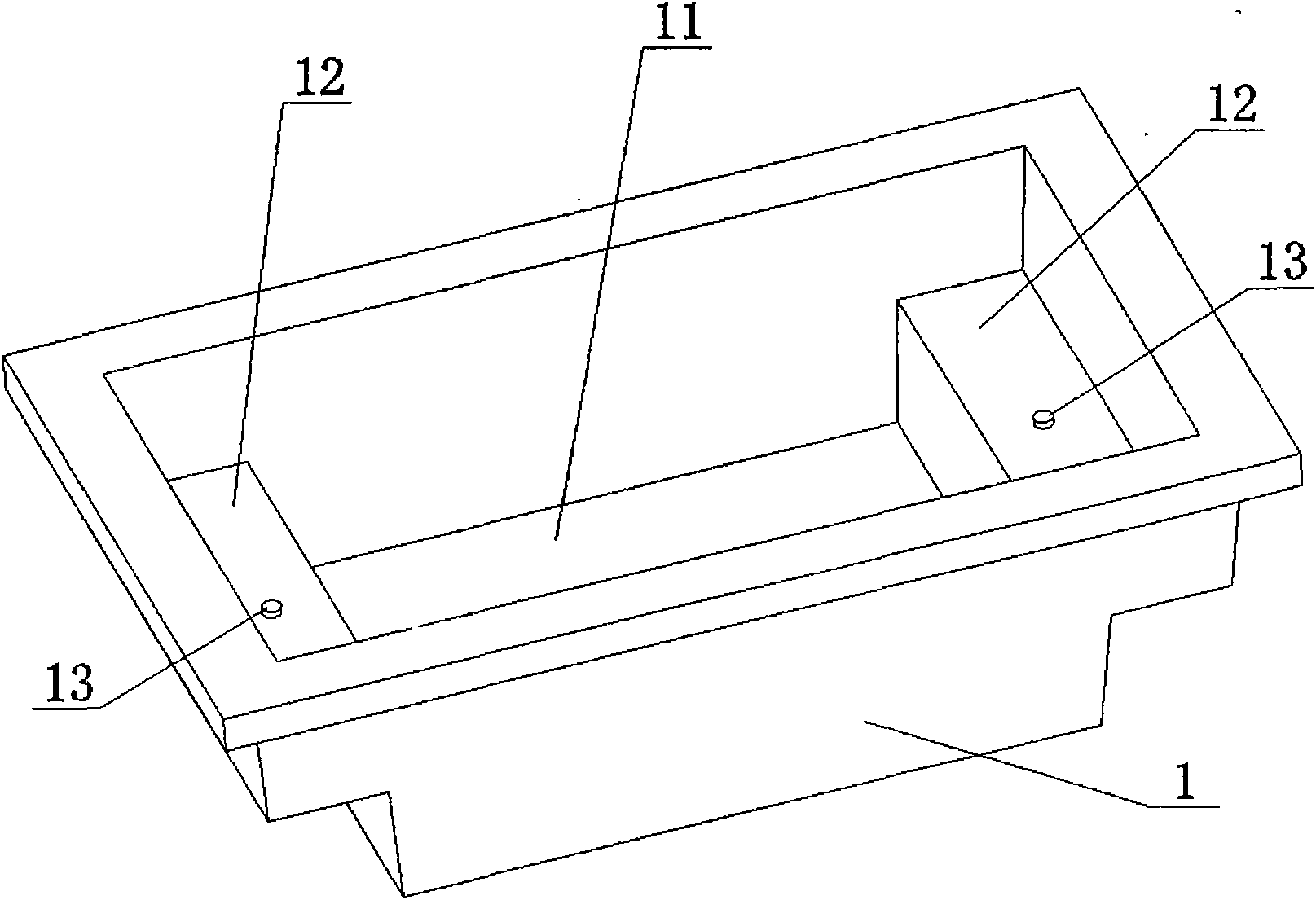 Alloy ingot casting mould with cooling device and ingot casting method thereof