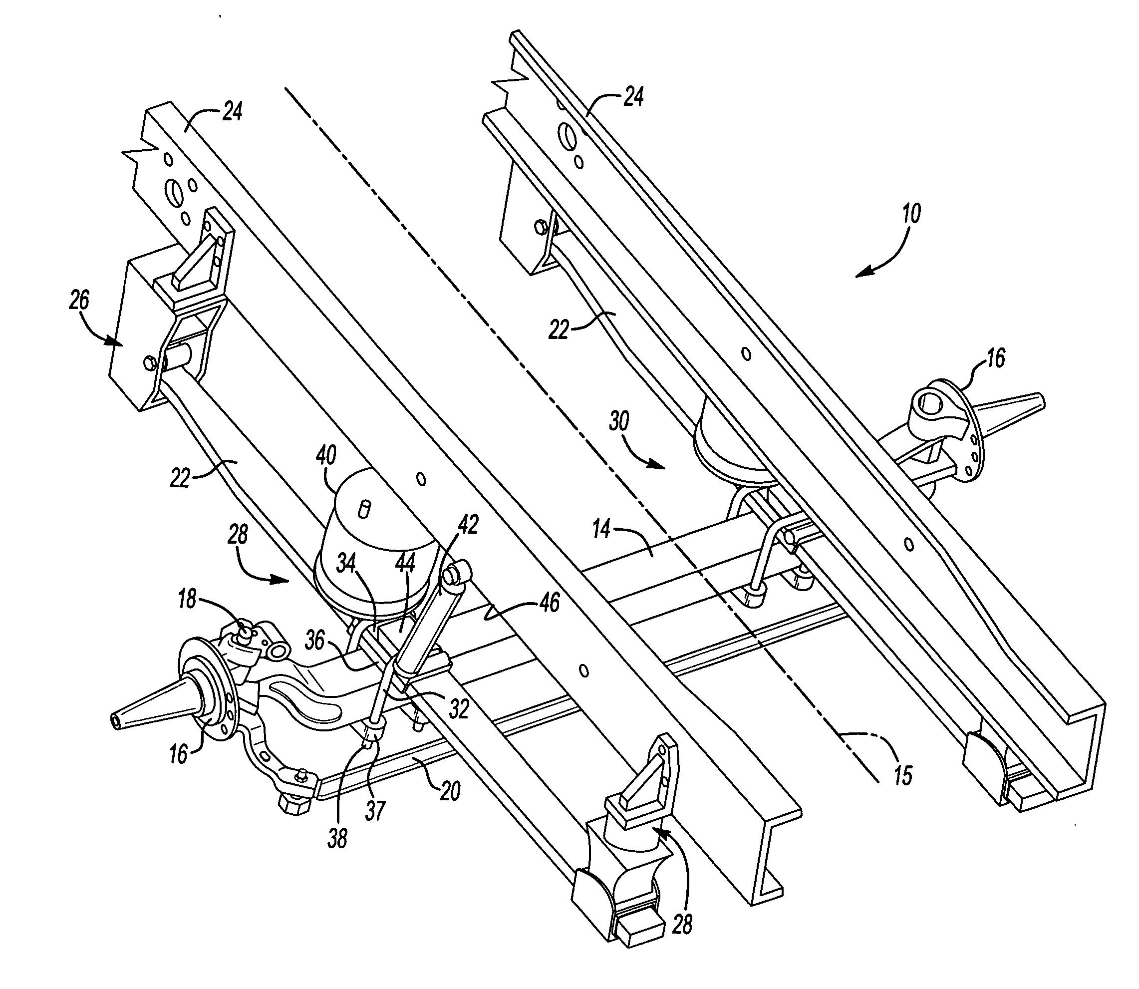 Composite leaf spring geometry with an interlocking interface