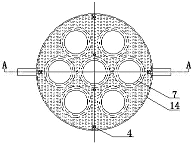 Test-tube membrane component and membrane accumulator with same