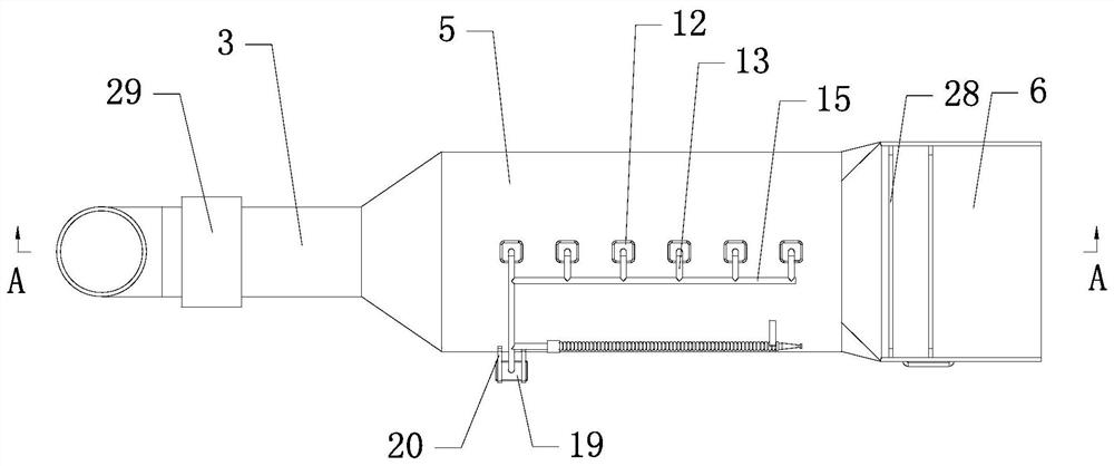 Cleaning and dust removing device for rubber tire processing