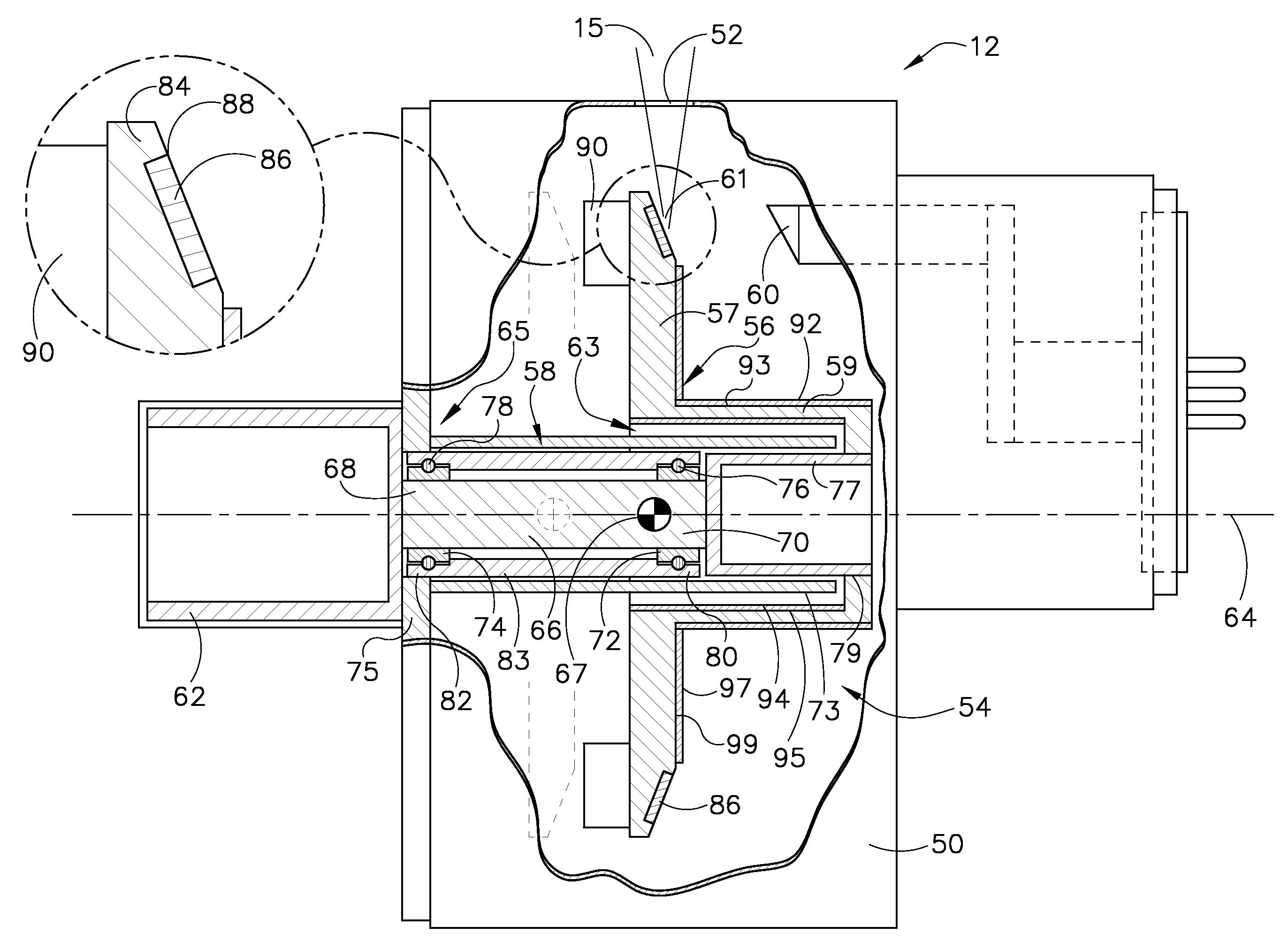 Method and apparatus for increasing heat radiation from an x-ray tube target shaft