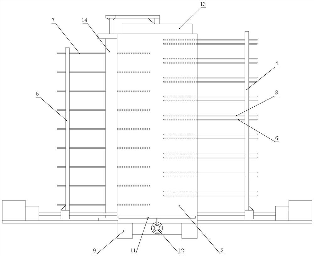 A device for degrading kitchen waste using black soldier flies