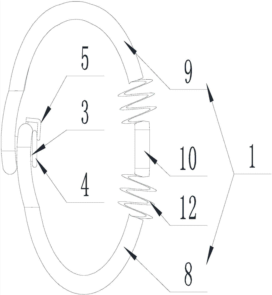 Device for quickly tightening sports shoes