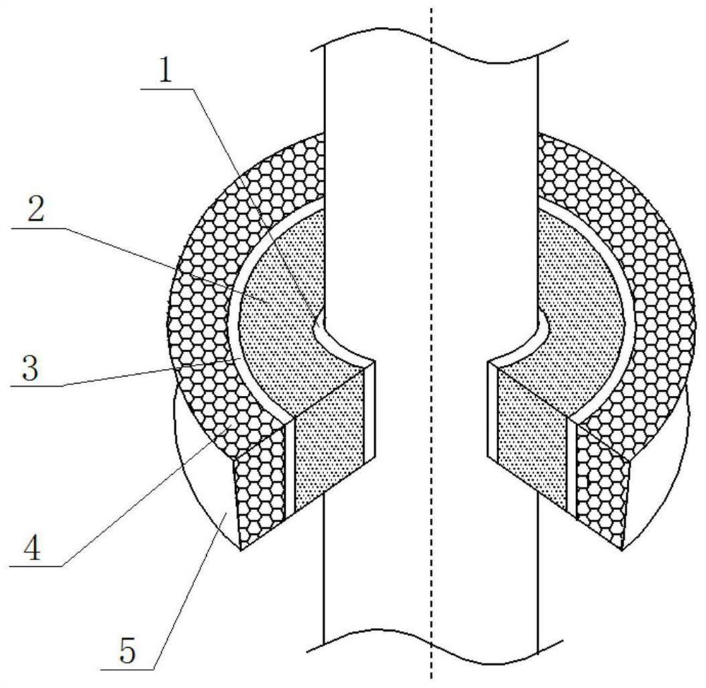 Anti-collision device combining chiral negative Poisson's ratio structure and honeycomb structure
