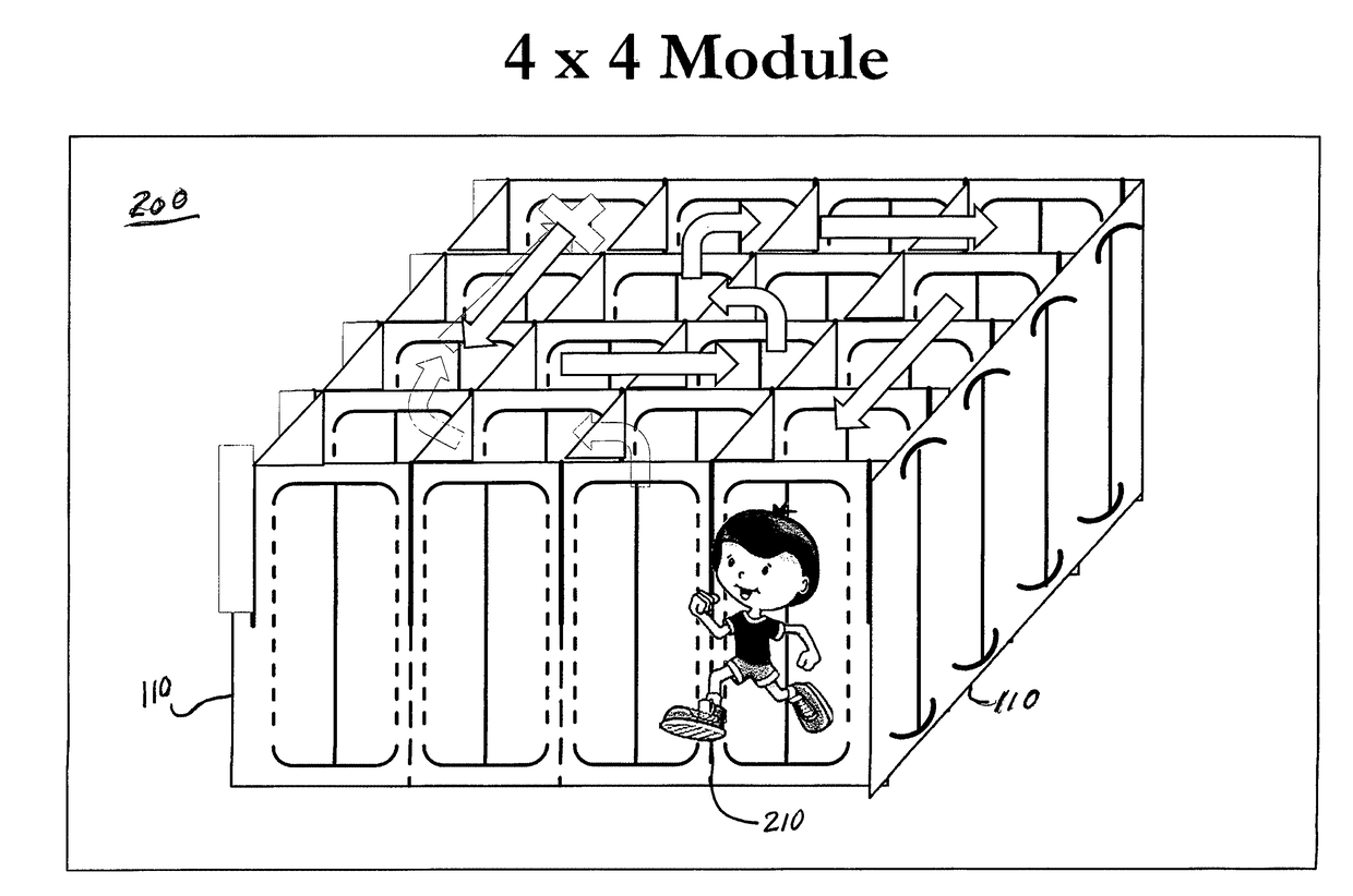Maze modular partition system
