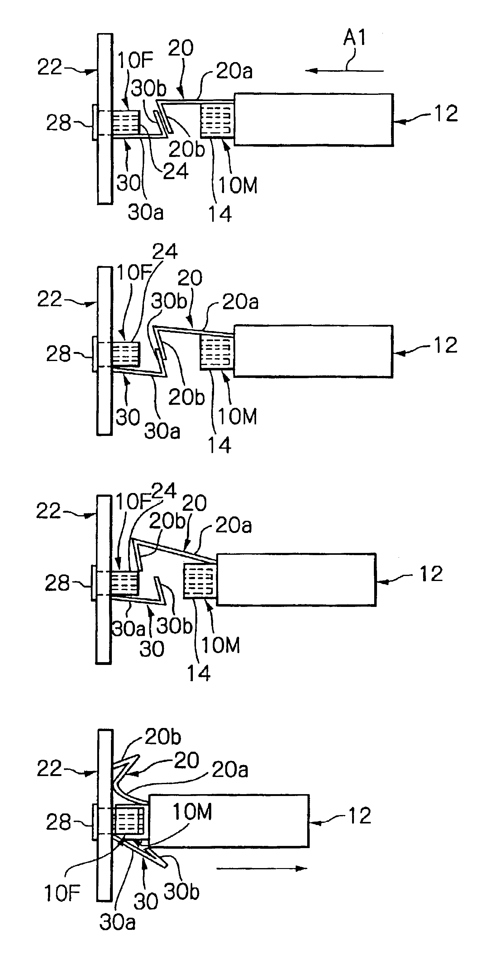 Connector equipped with dust-proof arrangement, and a set of dust-proof hoods for connector