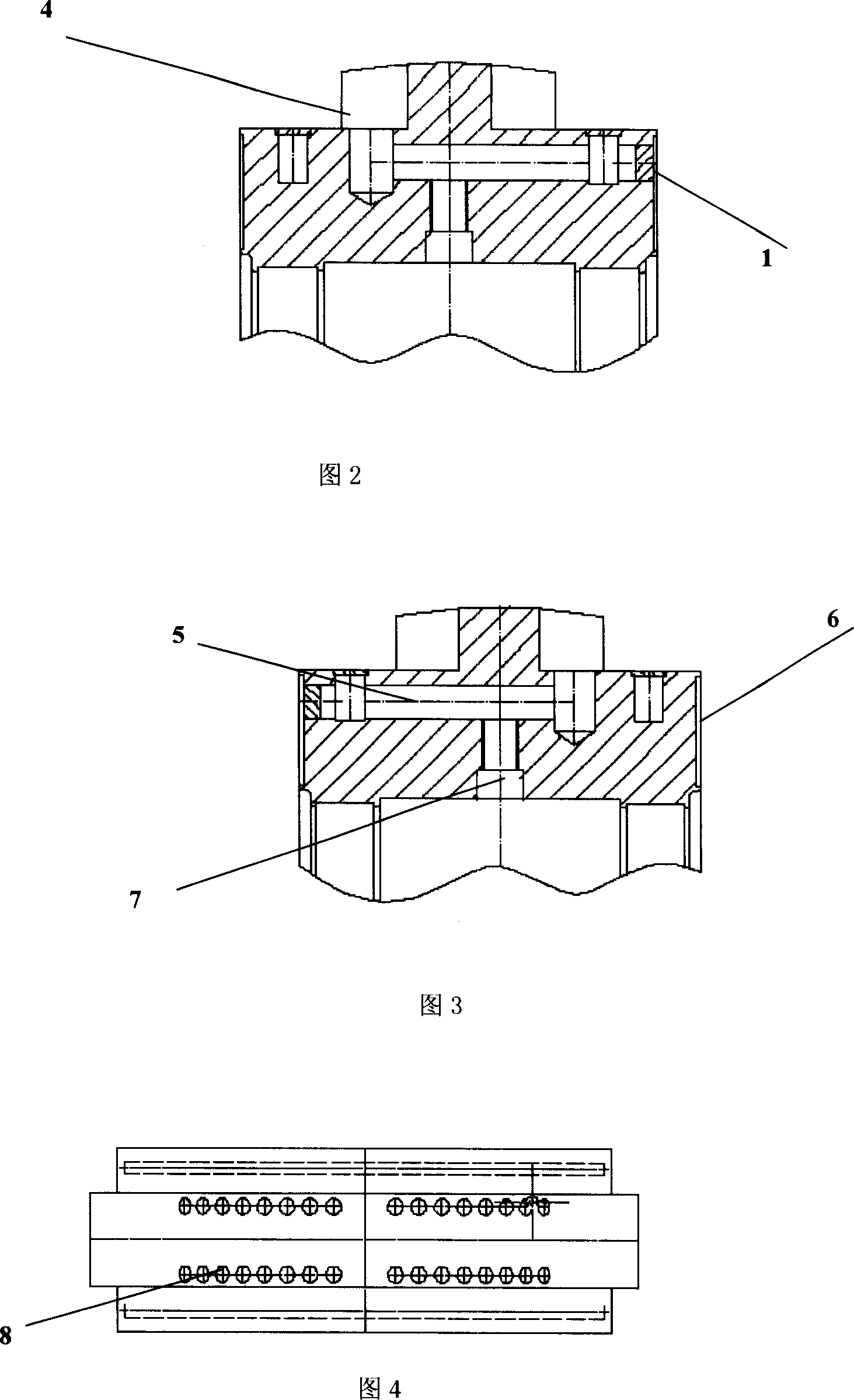 Large-sized sleeve bearing thrust-face reverse-lubricating and lubricating oil cooling method