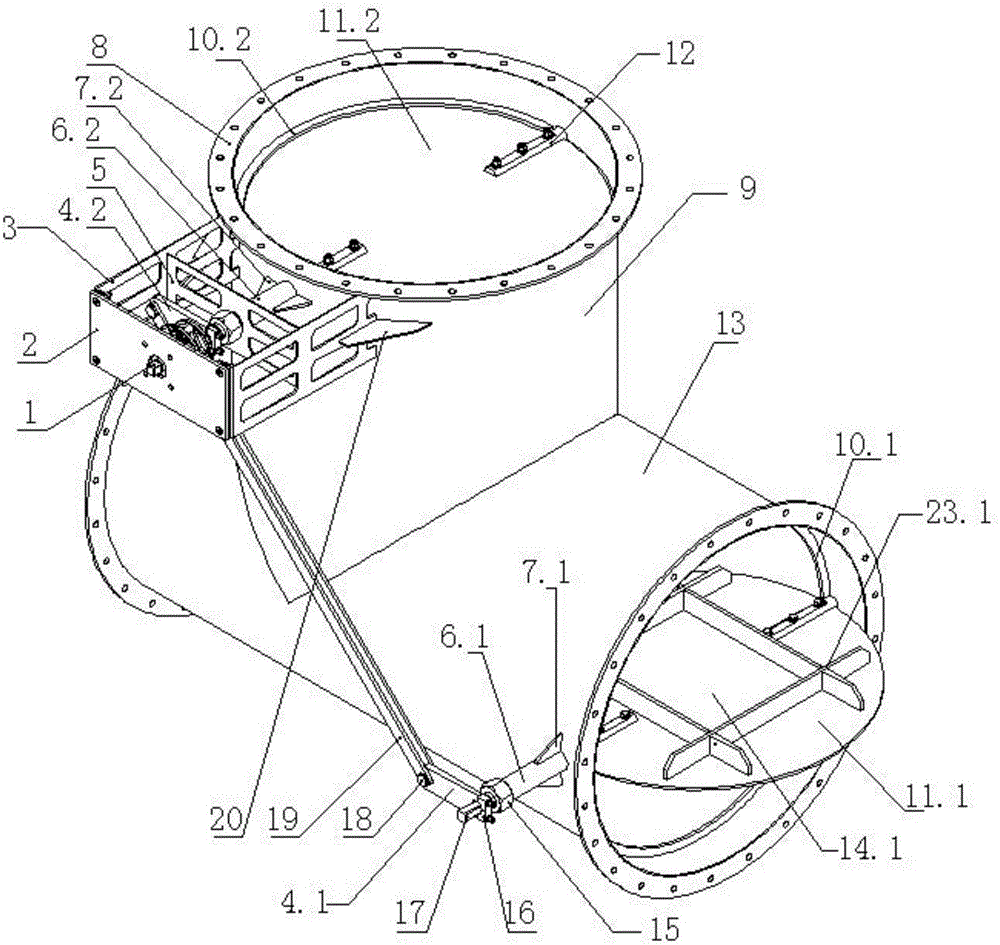 T-shaped high-temperature air valve