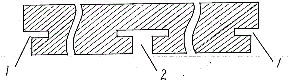 Guide rail type detachable floor