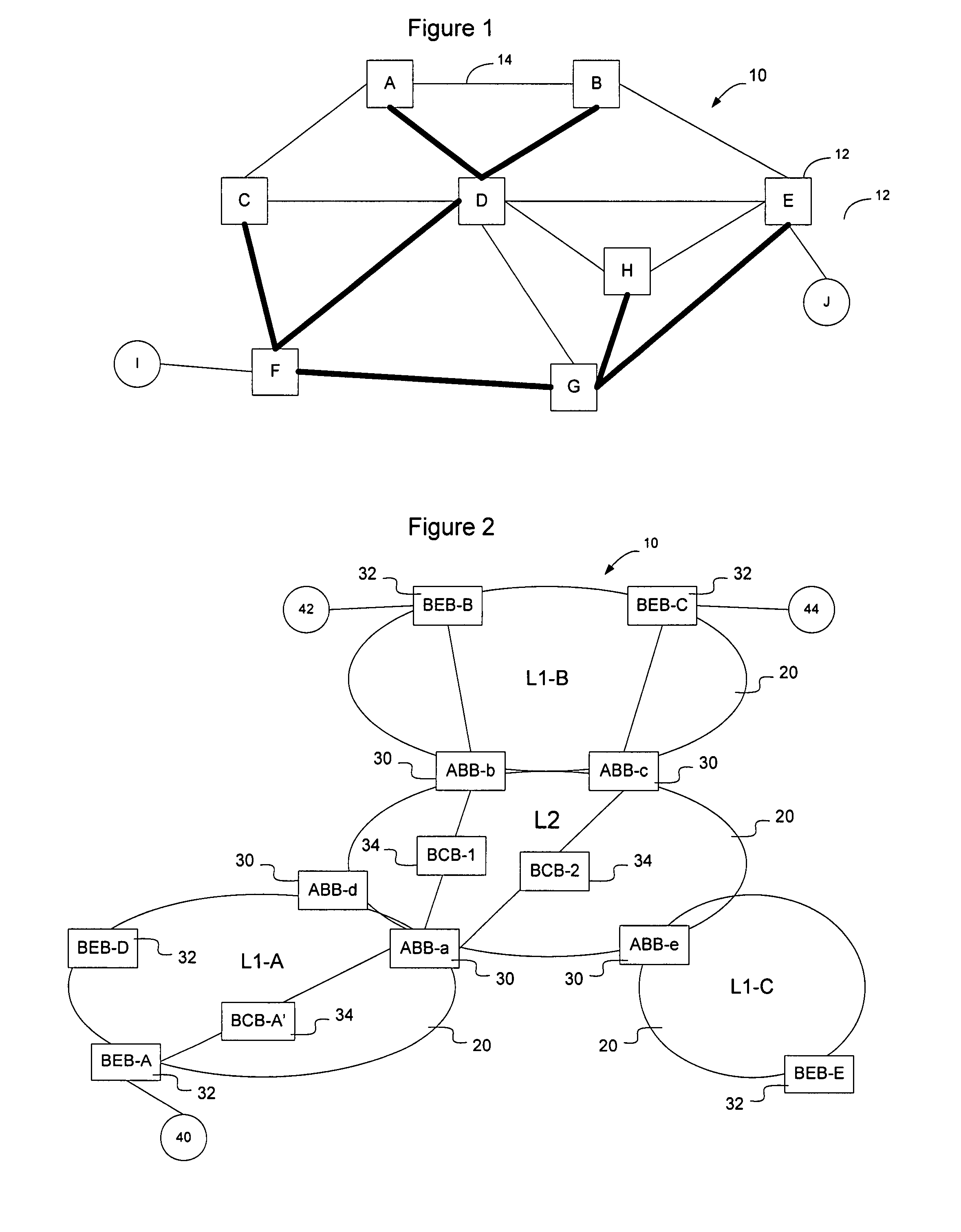 Method and apparatus for exchanging routing information and the establishment of connectivity across multiple network areas