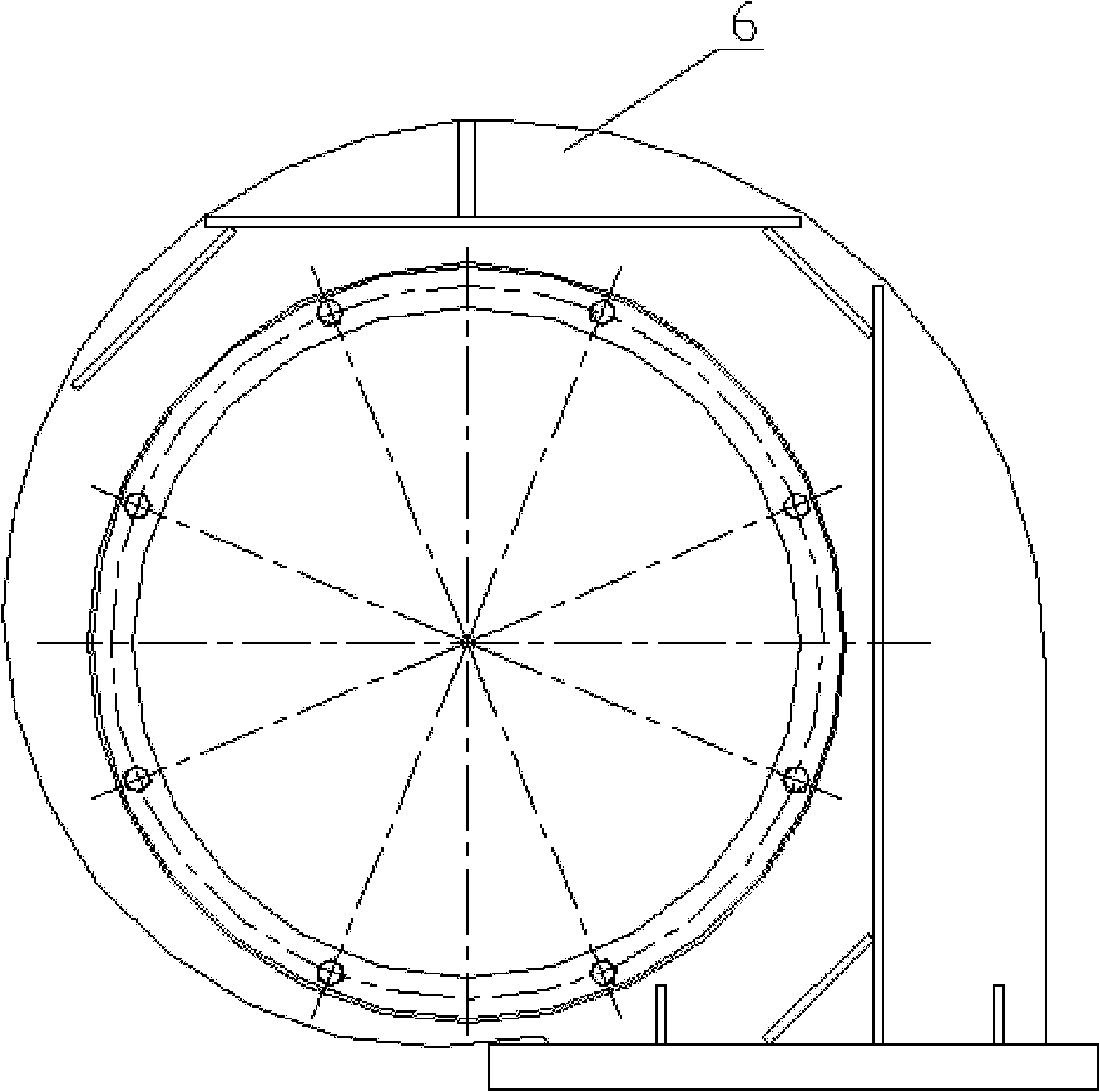High full-voltage large-flow centrifugal blower with slant-wheel disk front-bent impeller