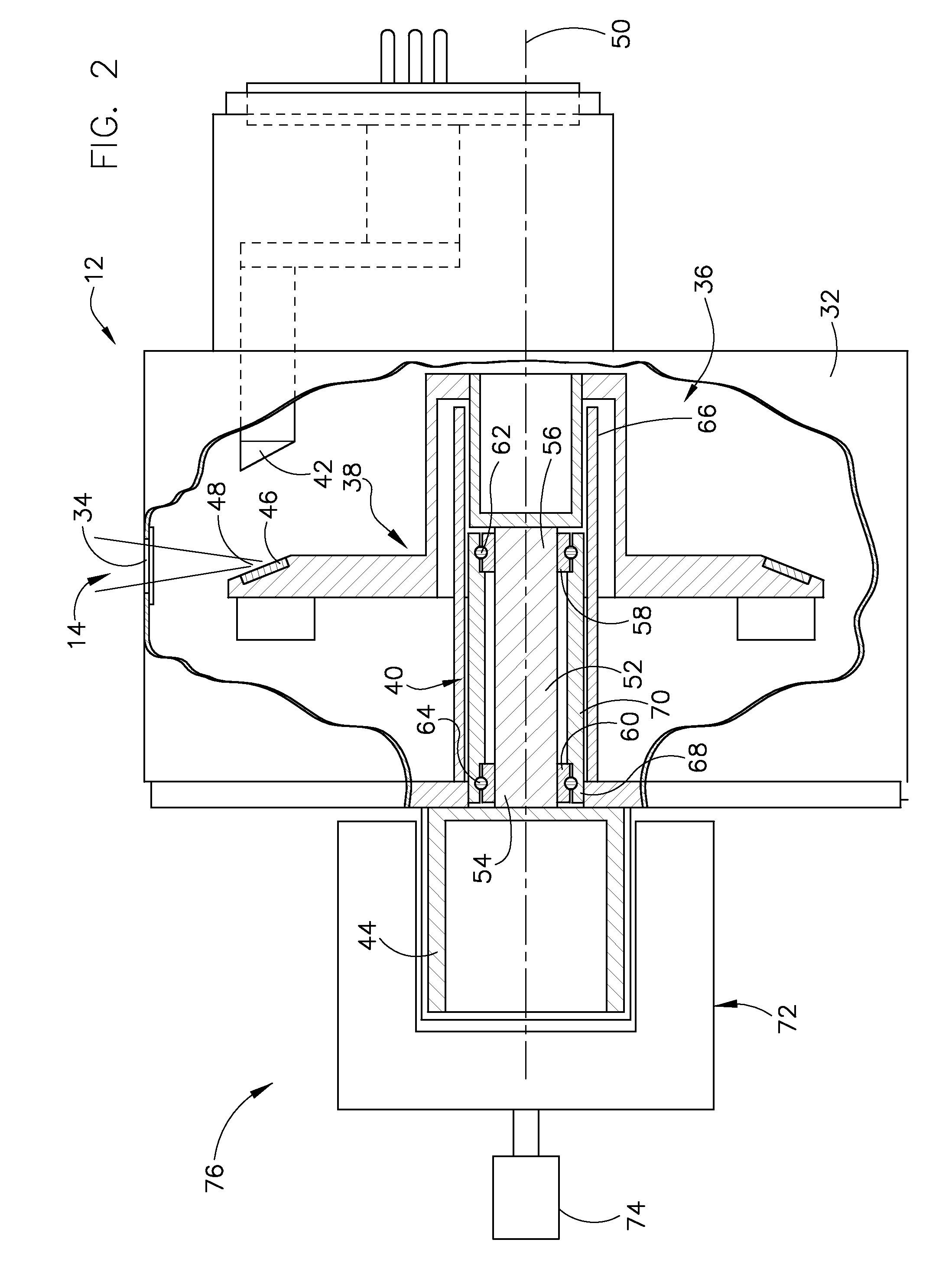 Magnetic coupler drive for x-ray tube anode rotation