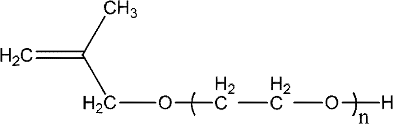 Modified ether polycarboxylic acid water reducing agent and preparation method thereof