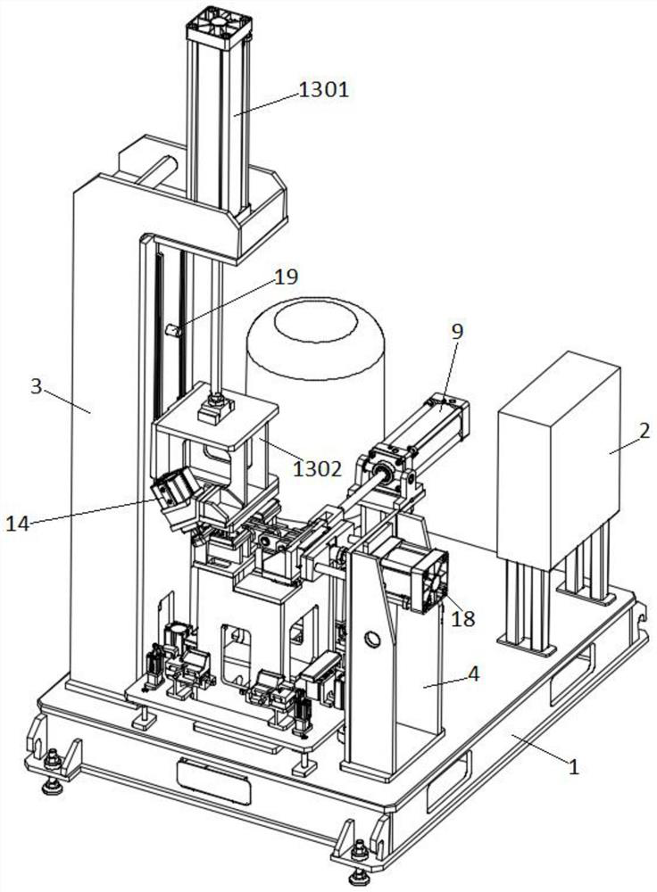 Punching equipment for inclined plane of refrigerator inner container