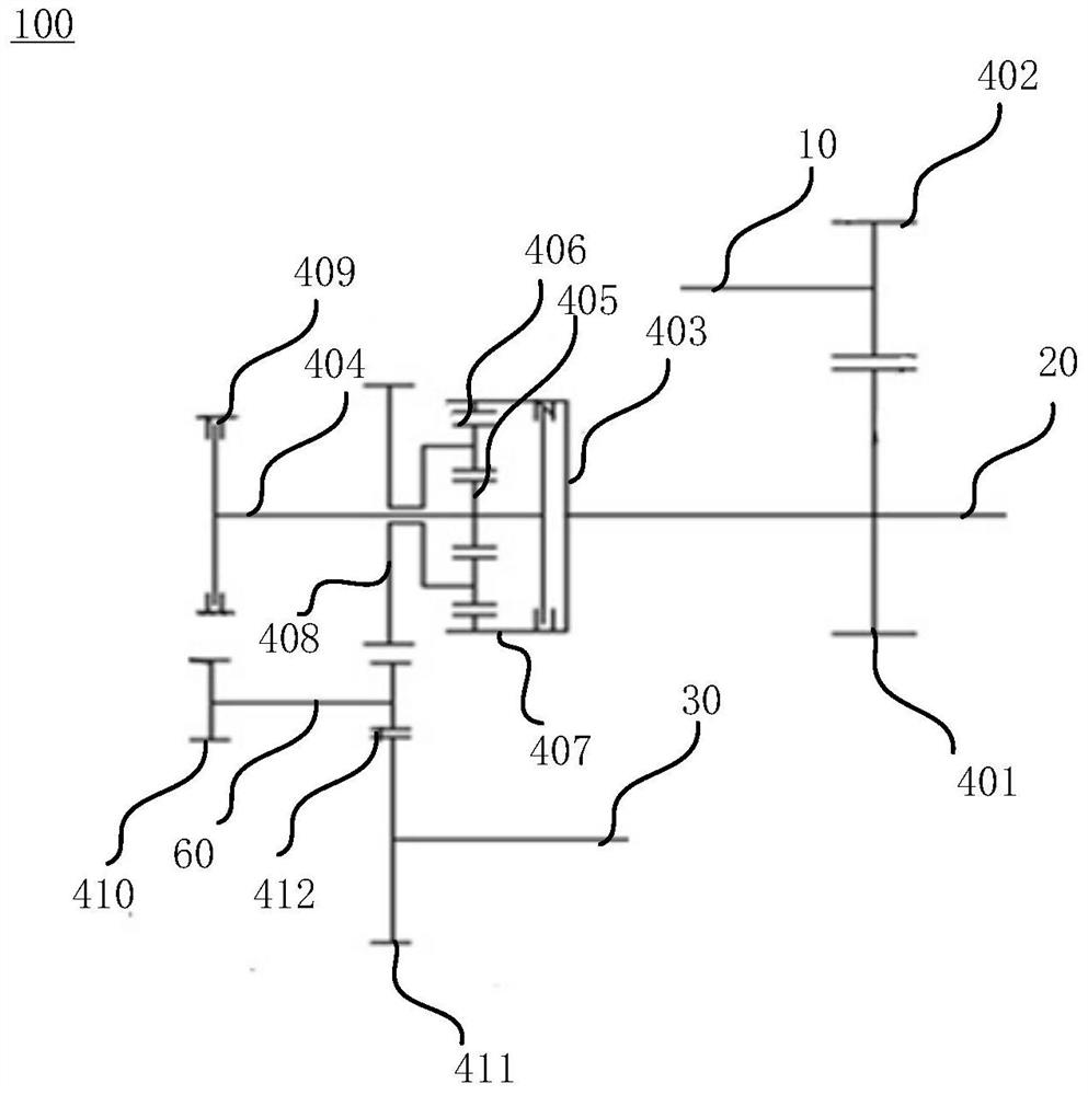 Power transmission device, power assembly and vehicle