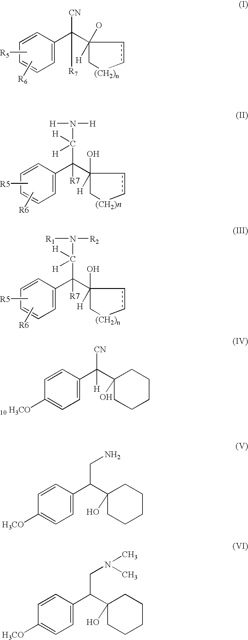 Manufacture of phenyl ethylamine compounds, in particular venlafaxine