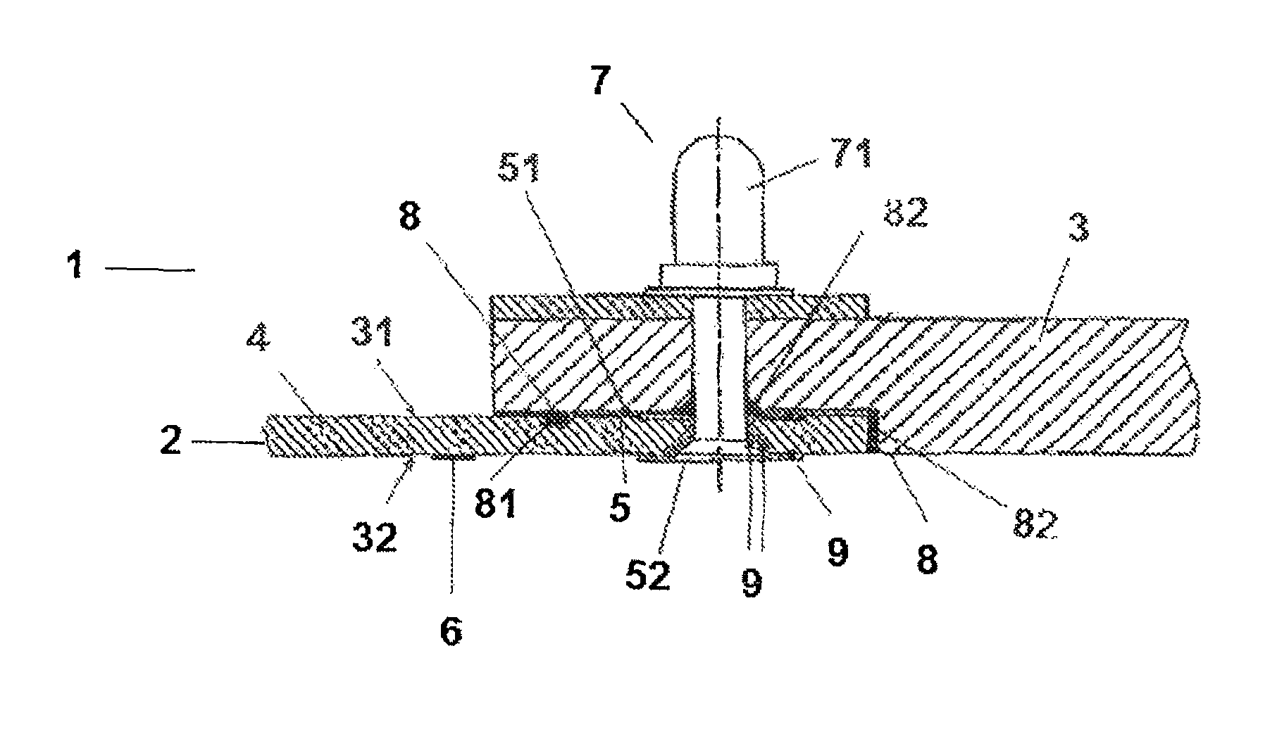 Device for installing conducting components in structures