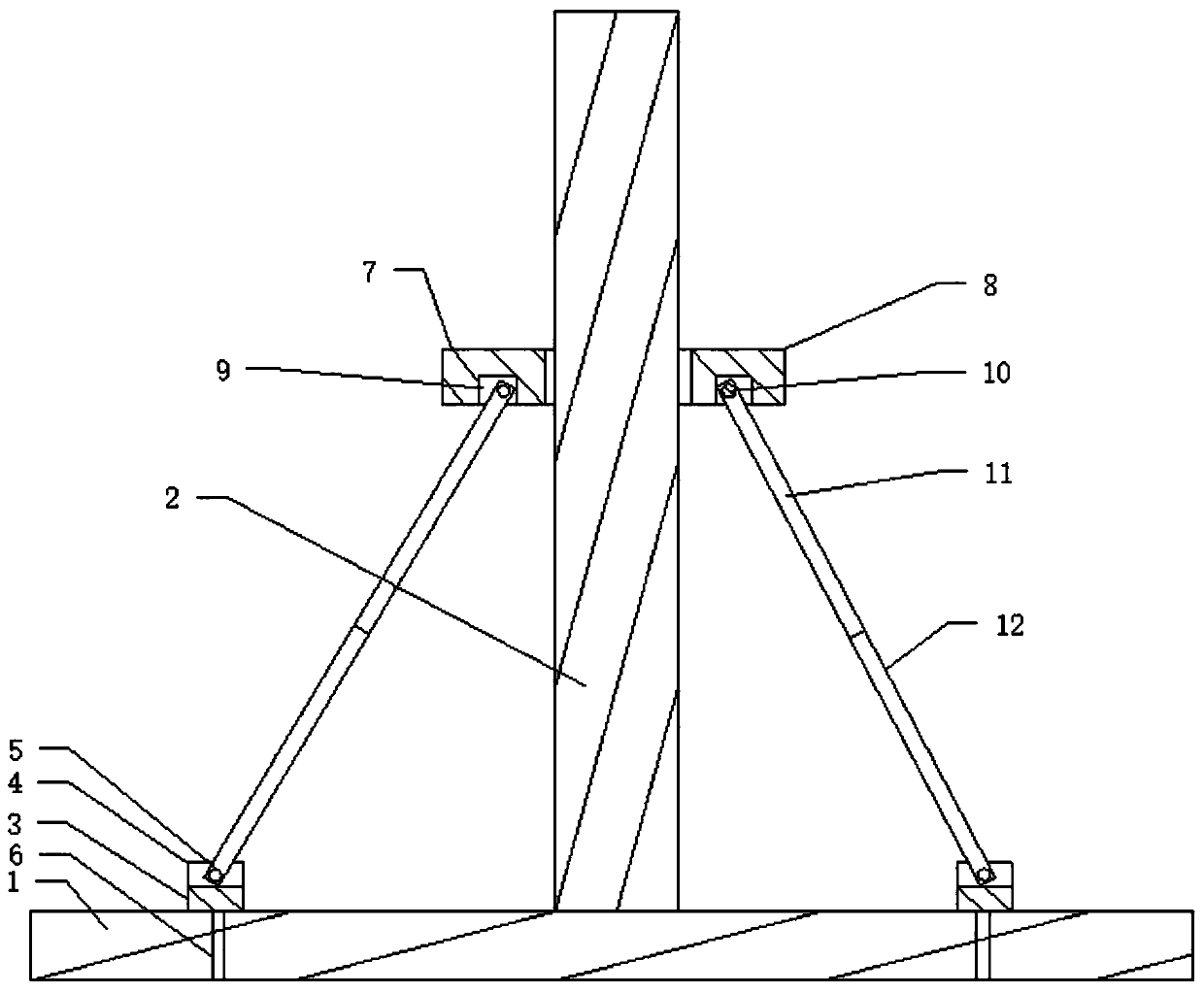 A portable garden management tree fixing frame