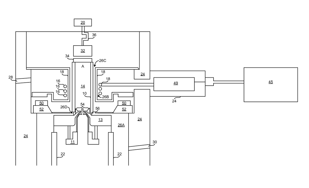 RF system, magnetic filter, and high voltage isolation for an inductively coupled plasma ion source