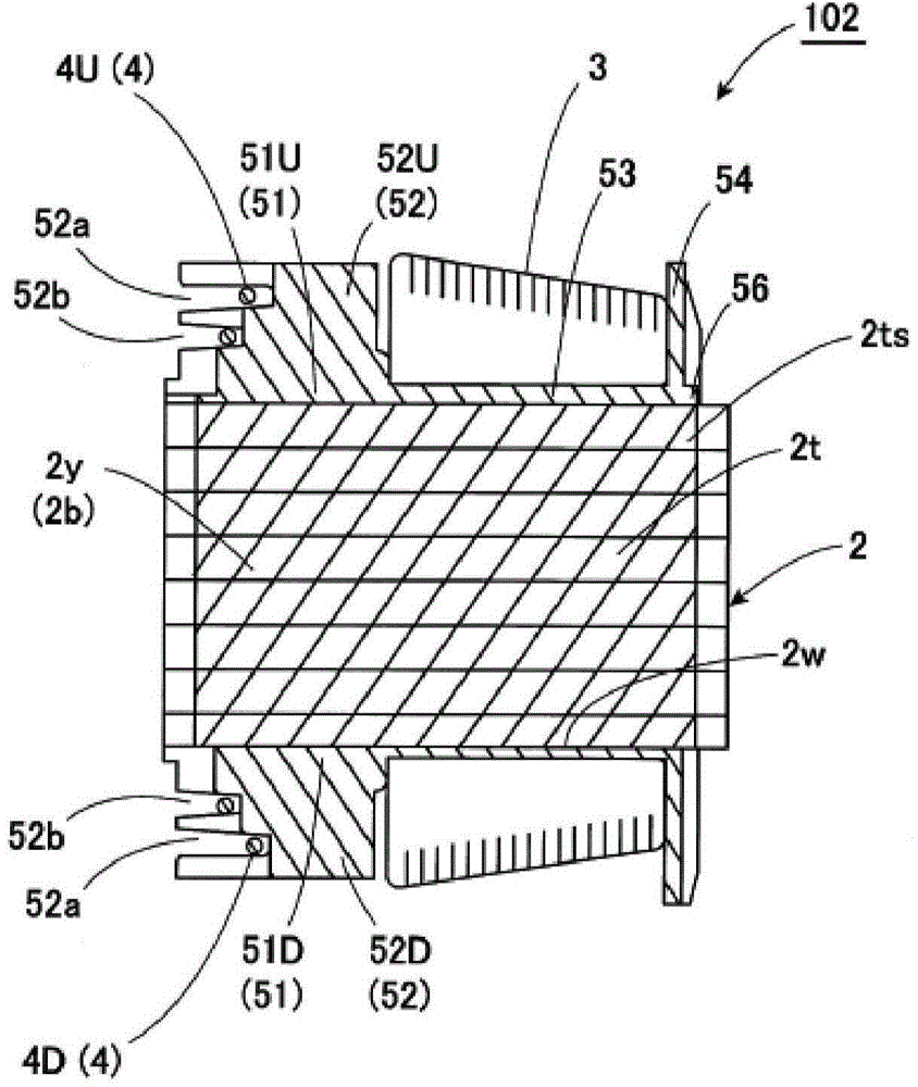Stator for motor and method for manufacturing same