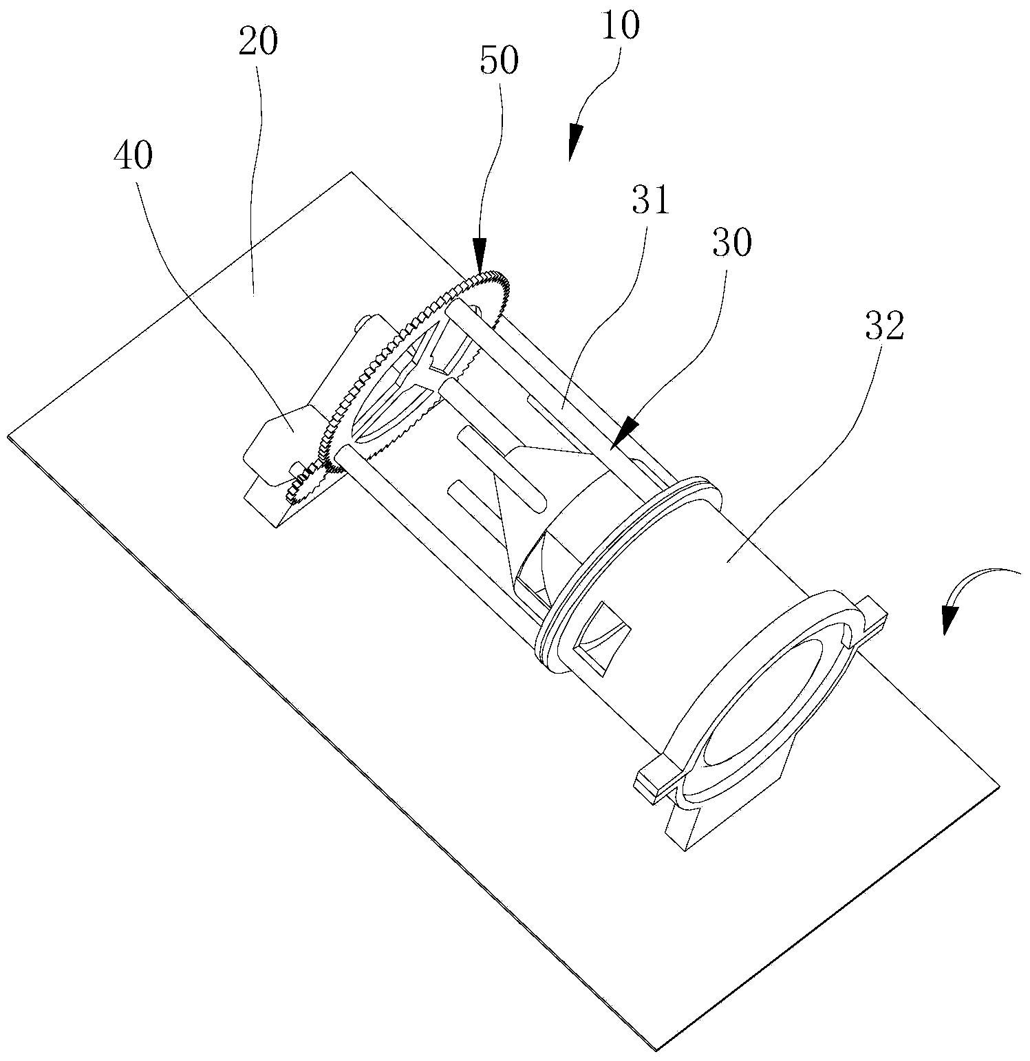 Rotating type bulb base and projector with bulb base