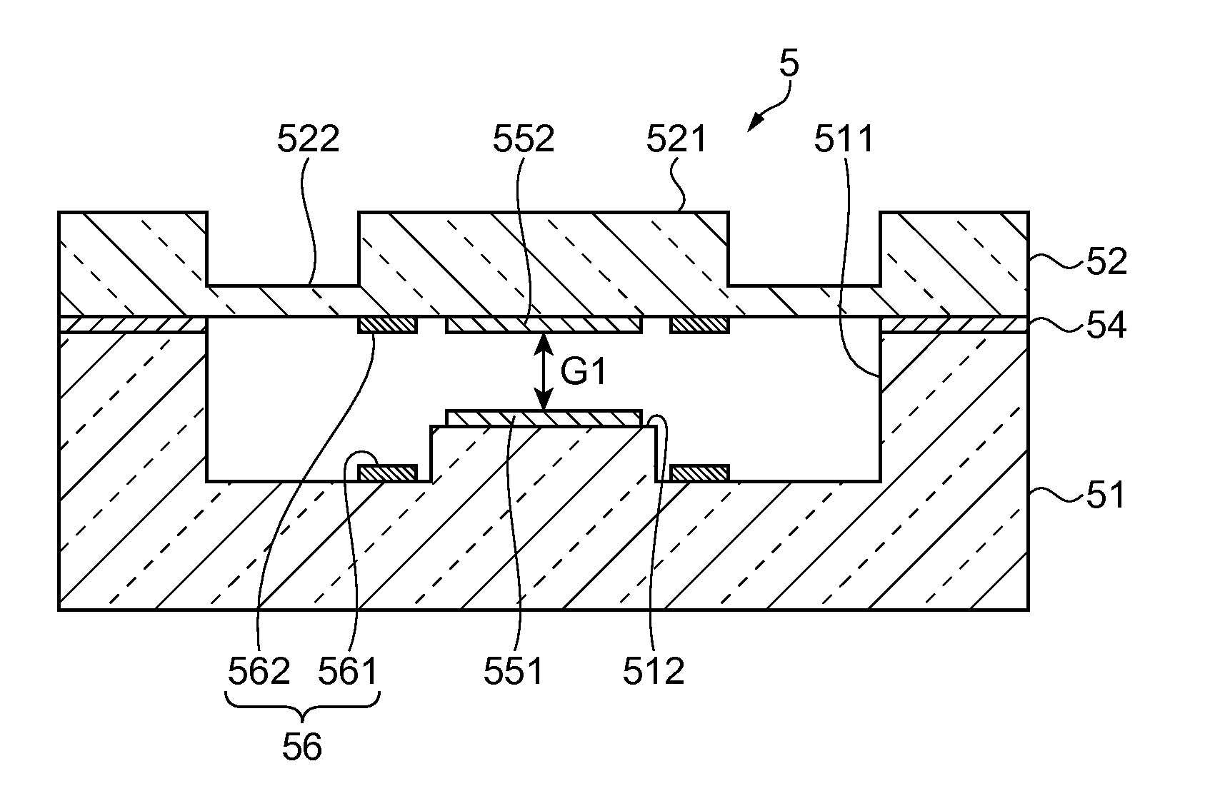 Variable-wavelength interference filter, optical filter device, optical module and electronic apparatus