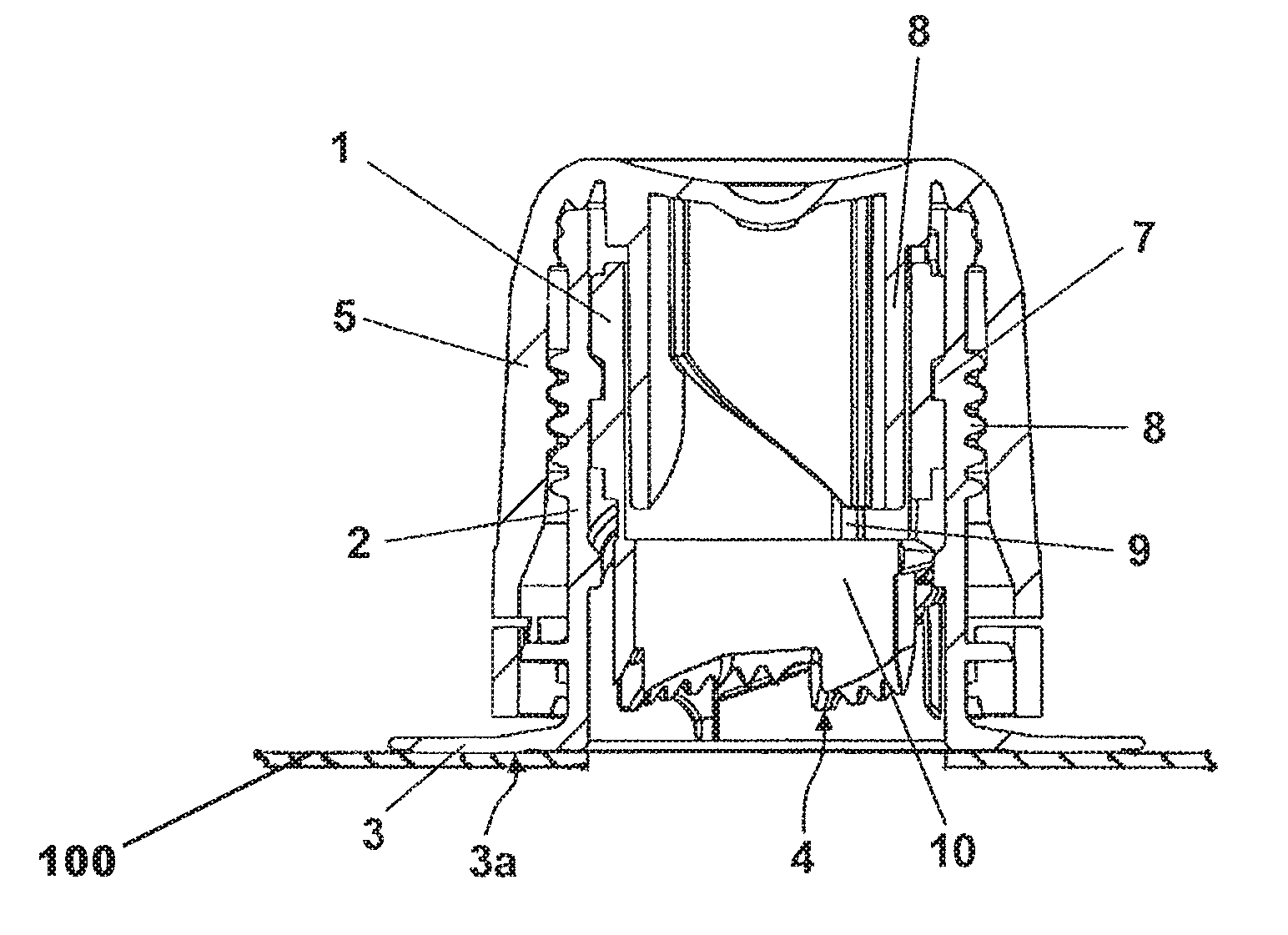 Resealable pouring spout for a bag consisting of flexible film