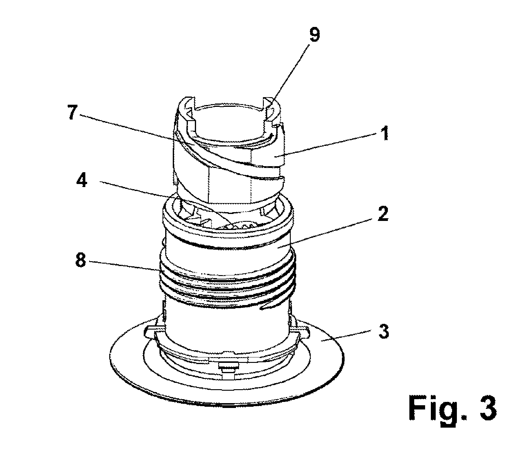 Resealable pouring spout for a bag consisting of flexible film