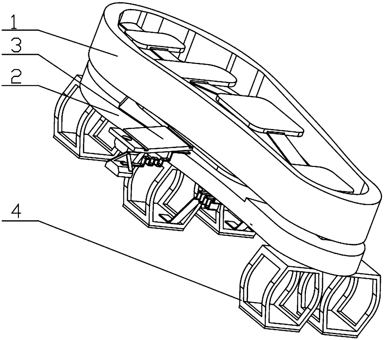 Lower limb exoskeleton auxiliary load bearing foot device