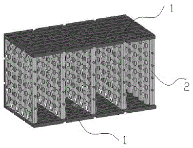 High-efficient combined rainwater collection module and embedment construction method for same