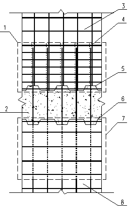 Horizontal connection node of prefabricated shear wall
