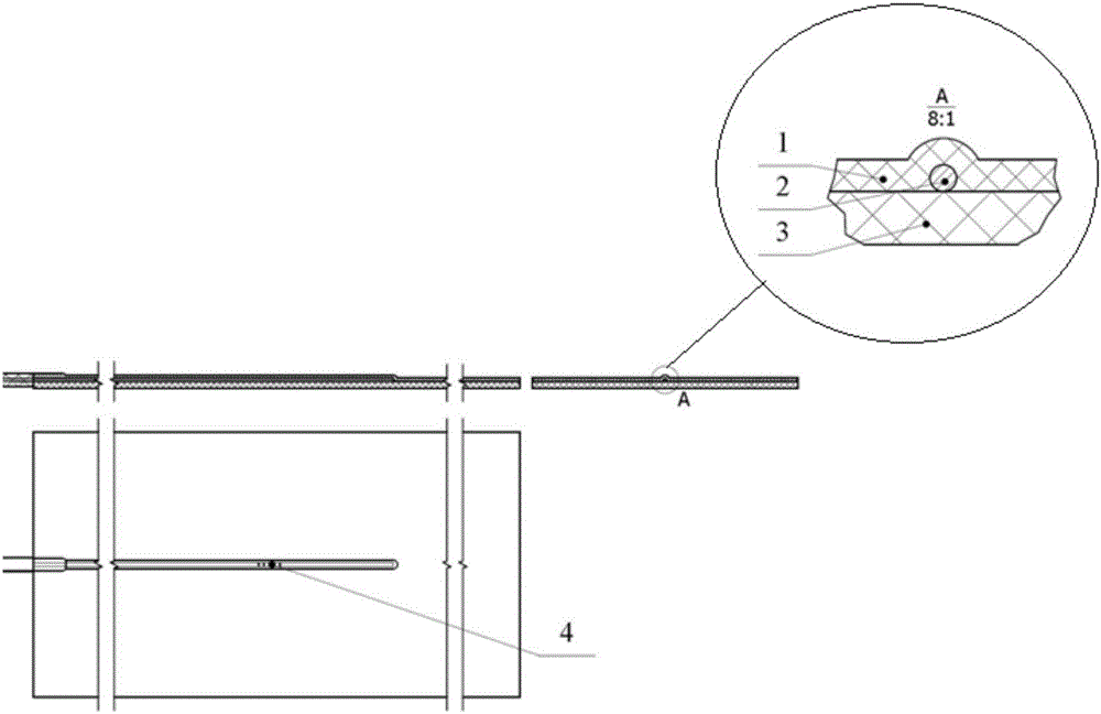 Externally pasted fiber grating sensor for diaphragm filter plate, and detection system and method