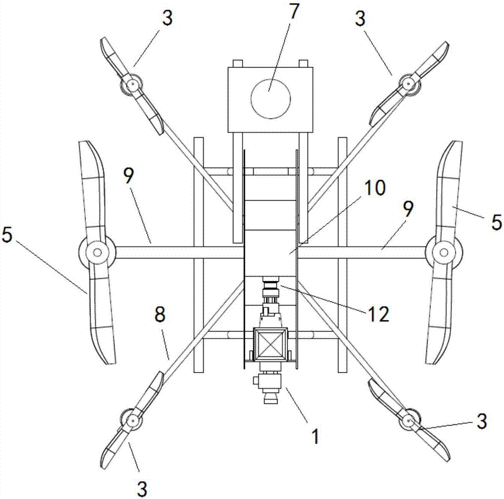 Gasoline-electric hybrid power multi-rotor aircraft and flight control method thereof
