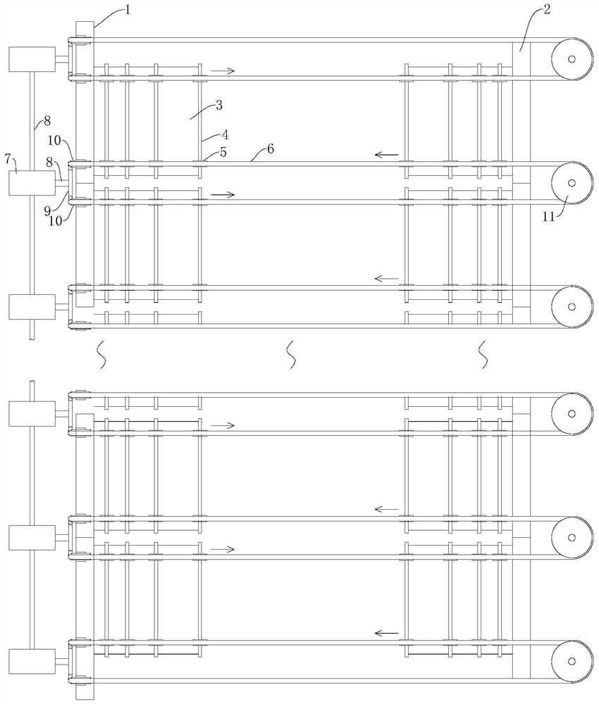 Intelligent bidirectional traction dust falling curtain net driving mechanism for large-span foundation pit construction