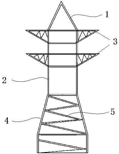 Anticorrosive and antirust electricity transmission iron tower