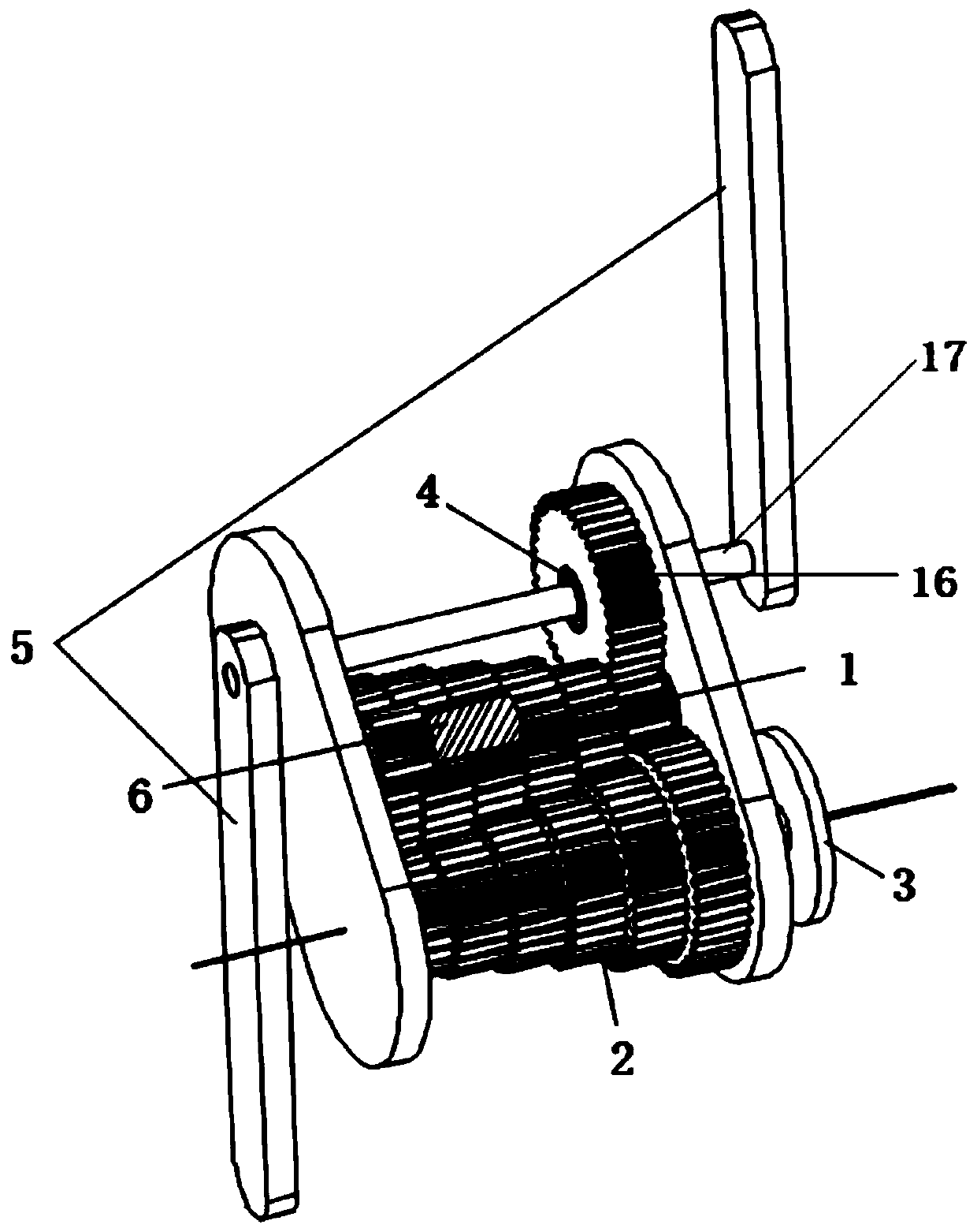 Central overrunning clutching synchronizer gearbox for electric bicycle