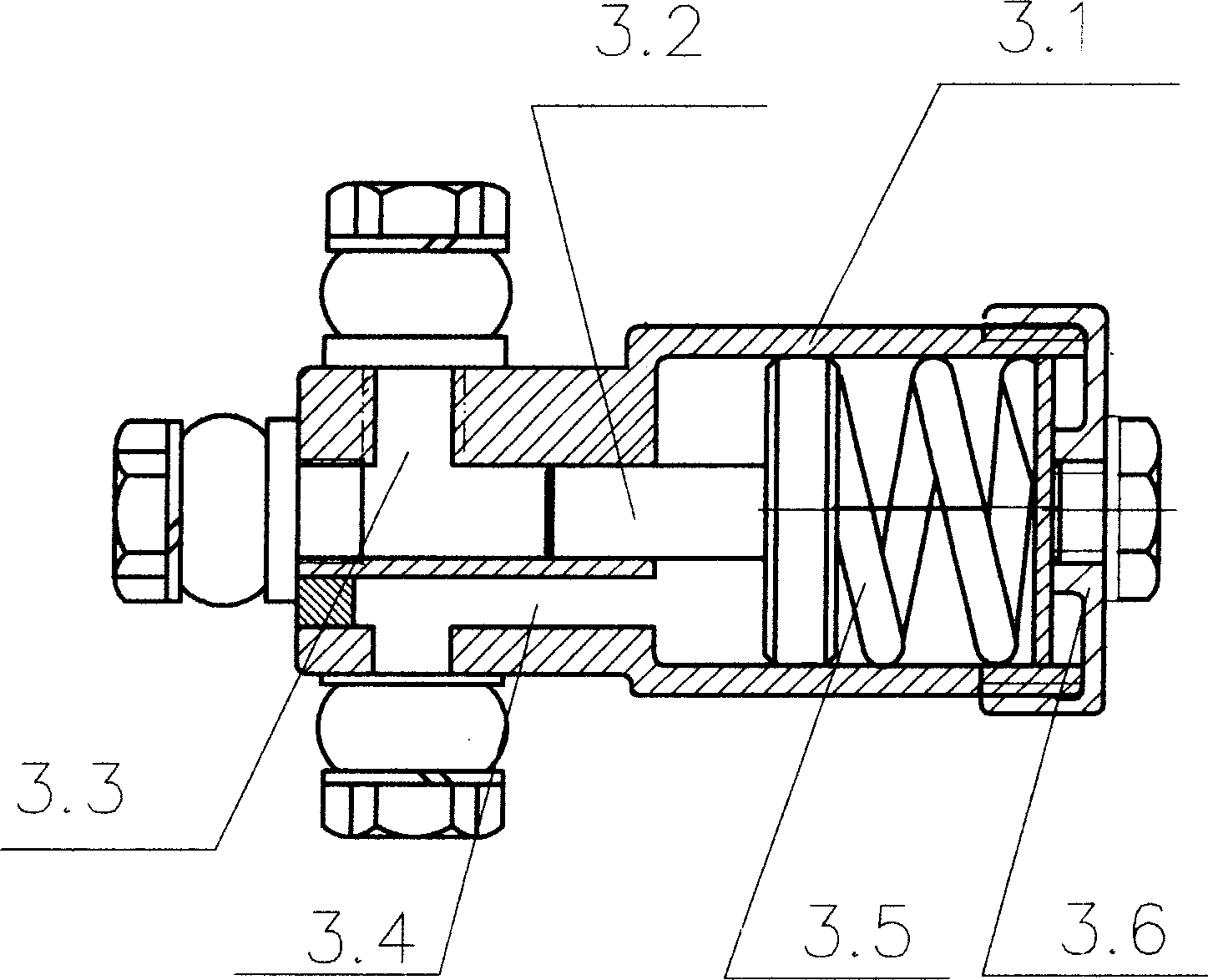 Hydraulic ABS device for motor vehicle
